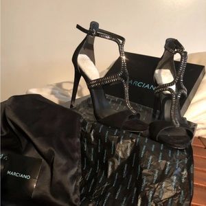 Metallic Black Heels